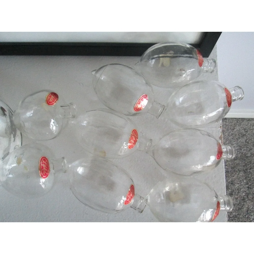 9 Empire Lifelike Life Like Art Glass Fruit Decanter Bottles Vintage Lemon Peach